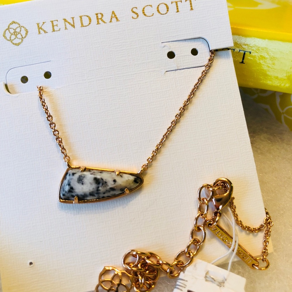 NWT Kendra Scott Etta Granite & Rose Gold PERFECT - Picture 8 of 8
